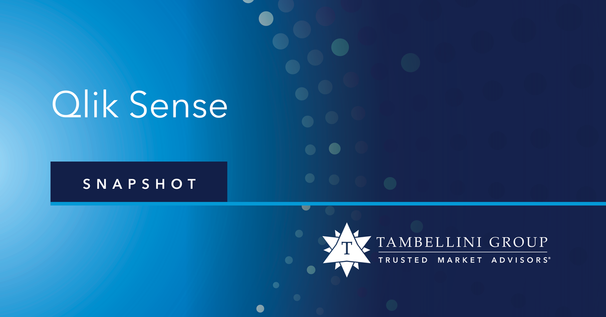 Qlik Sense Snapshot - The Tambellini Group