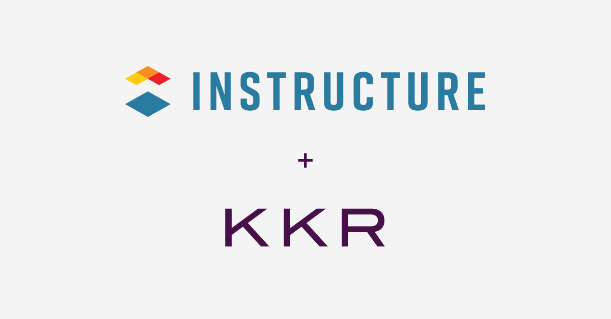 Instructure and KKR logos